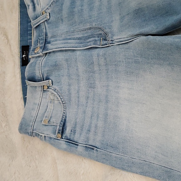 7 For All Mankind High Waisted Cropped Skinny 28 - Picture 11 of 13